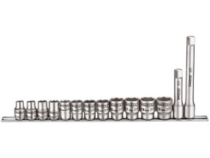 Zestaw nasadek nierdzewnych, chwyt ? 3/8" MS3814   16256-0106   TENGTOOLS