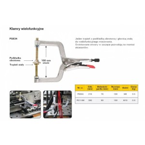 Ścisk klamrowy wielofunkcyjny 280x89x100 PG114M STRONG HAND