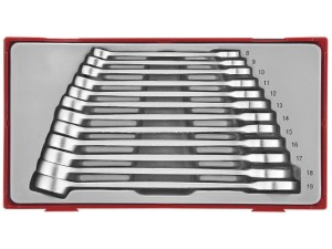 Klucze płasko-oczkowe w zestawie 8-19mm  12szt.  TT8012   238490106   TENGTOOLS
