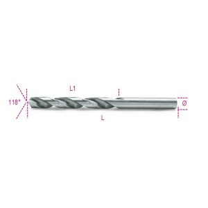 Wiertło kręte cylindryczne, krótkie, szlifowane, polerowane, HSS DIN 338  3,25x65mm   004120067   BETA    