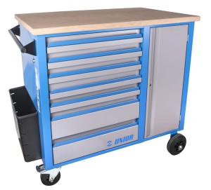 Wózek narzędziowy Herkules z drewnianym blatem Unior Tools (615511) 940H2