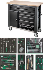 STAHLWILLE 98830194 Wózek narzędziowy WB 621/161QR z wyposażeniem 161 elementów