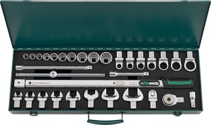 STAHLWILLE 96502053 Zestaw klucz dynamometryczny 80-400 Nm z nasadkami 32cz. 730R/40/32 QUICK