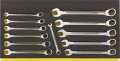 STAHLWILLE 96830128 Zestaw kluczy płasko-oczkowych z grzechotką 8-19mm TCS WT 17/12