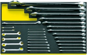STAHLWILLE 96830193 Zestaw kluczy płaskich, płasko-oczkowych 29szt. TCS 12+13+14/29