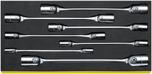 STAHLWILLE 96830195 Zestaw kluczy nasadowych przegubowych 8-22mm 7szt. TCS 29/7,8X9-20X22MM