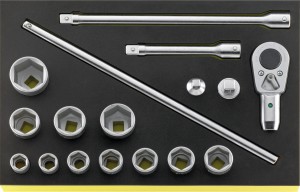 STAHLWILLE 96830221 Zestaw narzędzi 3/4" 17szt. TCS 55/11/6