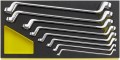 STAHLWILLE 96830356 Zestaw kluczy oczkowych odgiętych 6-22mm 8szt. TCS 20/8,6X7-19X22MM MF
