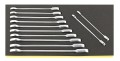 STAHLWILLE 96830651 Zestaw kluczy płasko-oczkowych z grzechotką 8-19mm 12szt. TCS 17F/12