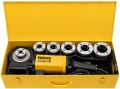 REMS 540020 R220 AMIGO2 Elektryczna gwintownica ręczna z szybkowymiennymi głowicami R ½ + ¾ + 1 + 1¼ + 1½ + 2