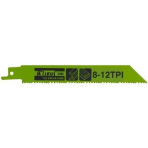 Brzeszczot szablasty, bimetal, do drewna i metalu 300x19x1,3 z 8/12 (5 szt.) Luna 