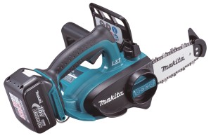 Makita DUC122RTE Akumulatorowa pilarka łańcuchowa do gałęzi LXT 18V 2x5,0Ah 115mm