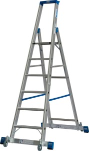 Krause drabina wolnostojąca, jezdna ze stabilizatorami Stabilo 1x10 