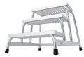 Krause schodki montażowe ze stopniami z kraty aluminiowej 1x4
