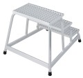 Krause schodki montażowe ze stopniami z kraty aluminiowej 1x4