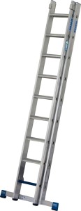 Krause 131621 stabilna rozsuwana dwuelementowa drabina przystawna - wys. 6,70 m