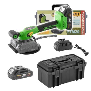 Procraft PTM20-1b-c Przyssawka wibracyjna do płytek (z akumulatorem i ładowarką, walizka)
