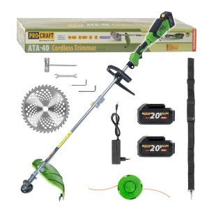 Procraft ATA-40 Akumulatorowa kosa (z 2 akumulatorami i ładowarką)