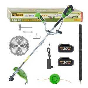 Procraft ATA-40C Kosa akumulatorowa (z dwoma akumulatorami i ładowarką)