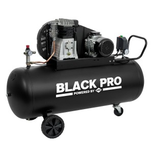 AIRPRESS Kompresor dwutłokowy Black Pro B3800B 10 bar 3 KM/2.2 kW 289.3 l/min 200L 360109