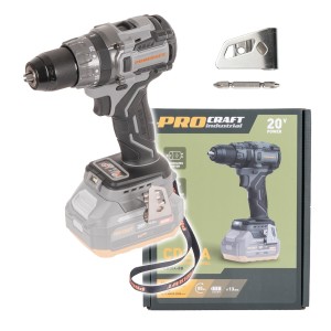 Procraft Wiertarko-wkrętarka udarowa akumulatorowa 20V 85Nm CD20ABB
