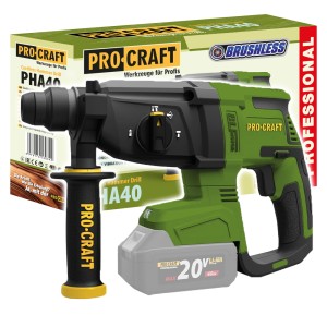 Młotowiertarka akumulatorowa Procraft PHA40bb, SDS PLUS, BEZSZCZOTKOWA