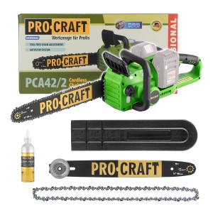 Procraft Akumulatorowa pilarka łańcuchowa 406mm PCA42/2 (bez akumulatorów i ładowarki)