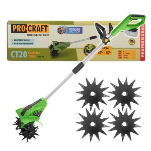 Procraft Akumulatorowa glebogryzarka 20V 224mm CT20BB (bez akumulatora i ładowarki)