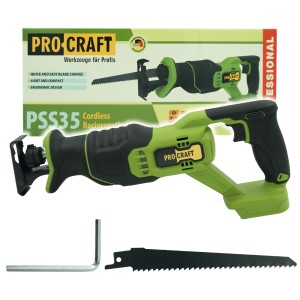 Procraft Akumulatorowa piła szablasta 20V PSS35BB (bez akumulatora i ładowarki)
