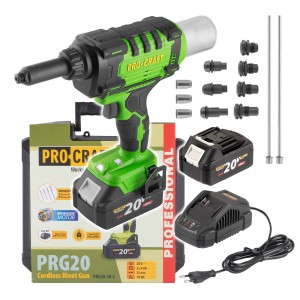 Procraft Akumulatorowa nitownica 20V 2x4,0Ah PRG20