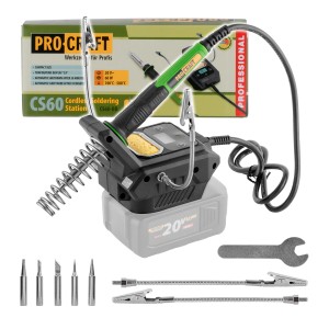 Procraft Akumulatorowa stacja lutownicza 20V 60W 500°C CS60BB (bez akumulatora i ładowarki)