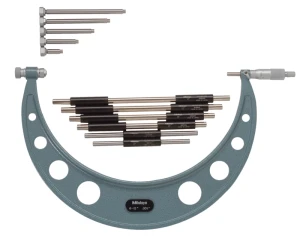 Mikrometr analogowy calowy 6-12", 6 kowadełeko w zestawie 104-138 Mikrometry