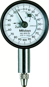 Czujnik zegarowy, ścianka tylna bez ucha, typ ISO Łożysko kamienne, 0,5mm, 0,002mm Mitutoyo 1913AB-10
