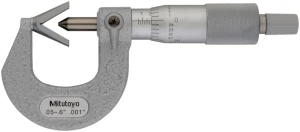 Mikrometr analogowy calowy 0.05-0.6", z kowadełkiem pryzmowym 114-163 Mitutoyo