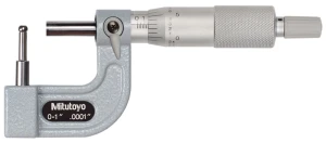 Mikrometr analogowy calowy 0-1", do rur, cylindryczne kowadełko, płaskie wrzeciono 115-313 Mitutoyo