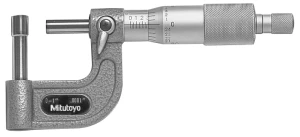 Mikrometr analogowy calowy 0-1", do rur, cylindryczne kowadełko, płaskie wrzeciono 115-314 Mitutoyo