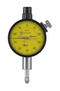Czujnik zegarowy, płaski tył, typ ANSI/AGD 2,5 mm, 0,01 mm 1230AB-01 Mitutoyo