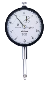 Czujnik zegarowy, tylka ścianka z uchem, typ ISO 20mm, 0,01mm Mitutoyo 2050A