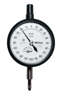 Czujnik zegarowy, płaski tył, typ ANSI/AGD Łożysko z kamieni szlachetnych, wstrząsoodporne, 1 mm, 0,001 mm Mitutoyo 2109A-11