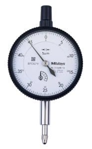 Czyjnik zegarowy, ścianka tylna bez ucha, typ ISO Łożysko kamienne, 5mm, 0,005mm Mitutoyo 2124AB-10