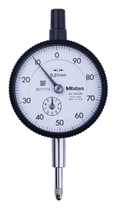 Czujnik zegarowy, tylka ścianka z uchem, typ ISO Odwrócona Tarcza, 10mm, 0,01mm Mitutoyo 2902A