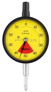 Czujnik zegarowy, tylka ścianka z uchem, typ ISO Jednoobrotowy, wstrząsoodporny, 0,8mm, 0,01mm Mitutoyo 2929A