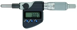 Cyfrowa głowica mikrometryczna 2-25 mm, końcówka sferyczna, gładka tuleja 10 mm Mitutoyo 350-253-30