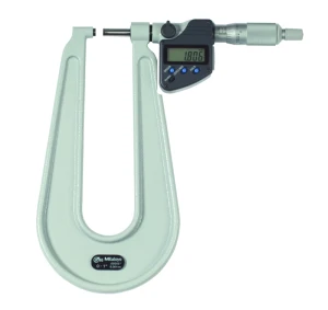 Mikrometr cyfrowy IP65 0-1", do pomiaru blach z płaskimi końcówkami Mitutoyo 389-351-30