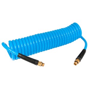 AIRPRESS Wąż pneumatyczny spiralny PU uzbrojony 5 m fi 8 x 12 mm 1/4" 10 bar 4304224