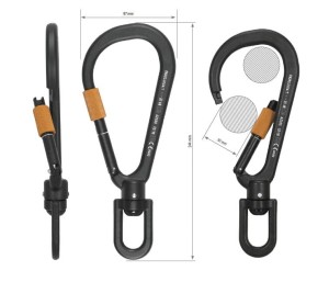 PROTEKT AZ055 Zatrzaśnik nierozłączalny z nakrętką blokującą