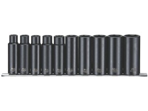 Zestaw nasadek maszynowych 10-24mm   1/2" 10szt. 9126   114960206  TENGTOOLS