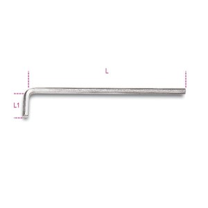 Klucz trzpieniowy kątowy, długi, chromowany  96LC 2mm  000960320  BETA        