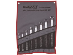 Zestaw kluczy oczkowych 6-22mm 8szt. 6308MM 151640109  TENGTOOLS