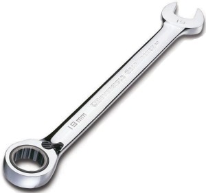 Klucz płasko-oczkowy    z  grzechotką  i przełącznikiem kierunku   25mm  46616  SATA